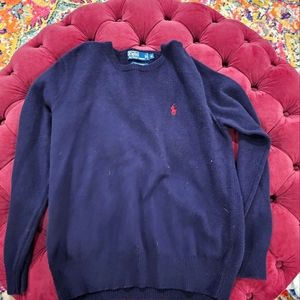 Polo sweater dark navy